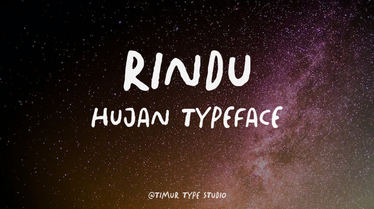 Rindu Hujan Font