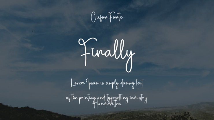 Finally Font