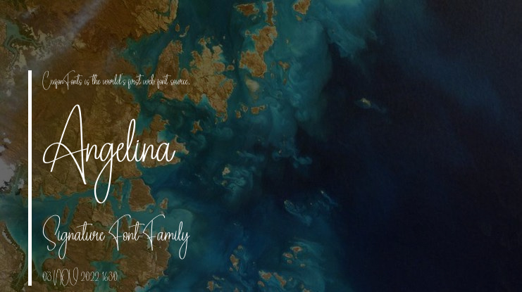Angelina Signature Font