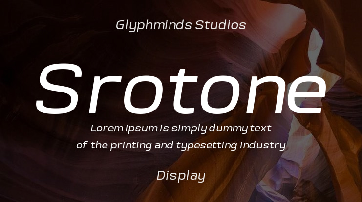 Srotone Font Family