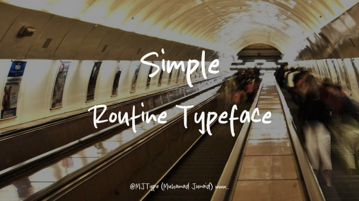 Simple Routine Font