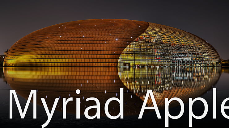 Myriad Apple Font