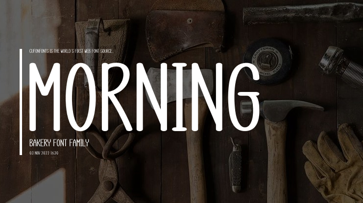 Morning Bakery Font