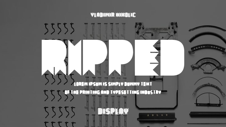 Ripped Font