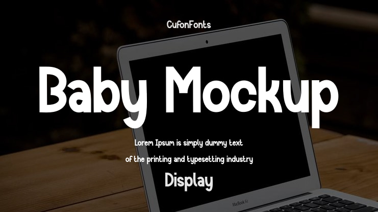 Baby Mockup Font