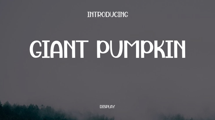 Giant Pumpkin Font