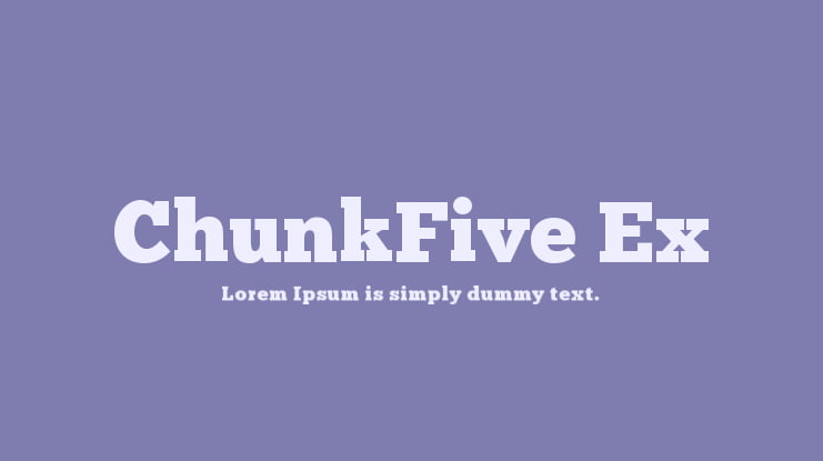 ChunkFive Ex Font