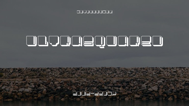 UltraSquared Font Family