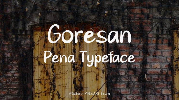 Goresan Pena Font