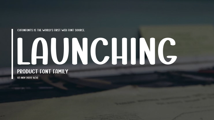 Launching Product Font