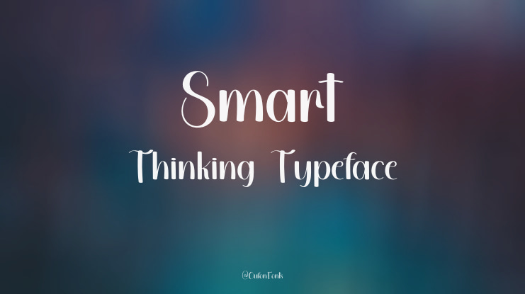 Smart Thinking Font