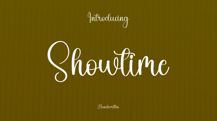 Showtime Font