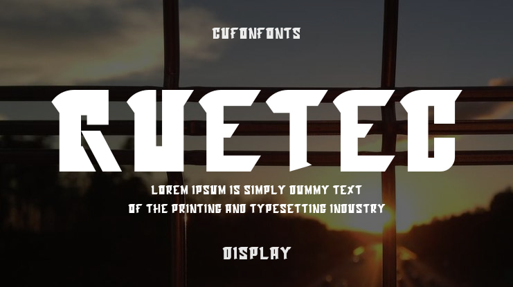 QUETEC Font