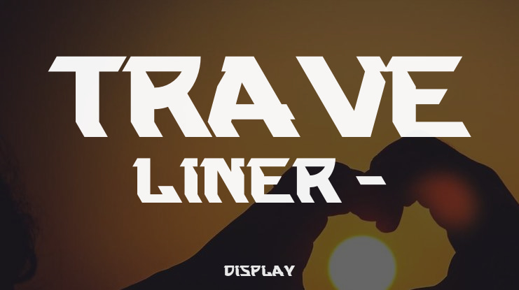 Trave Liner - Font Family