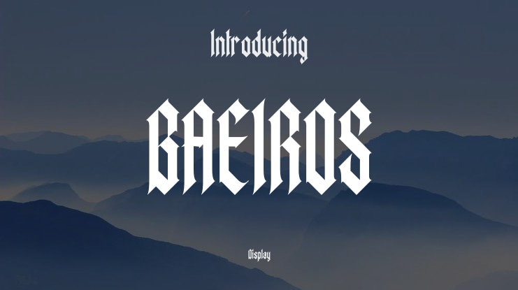 BAEIROS Font