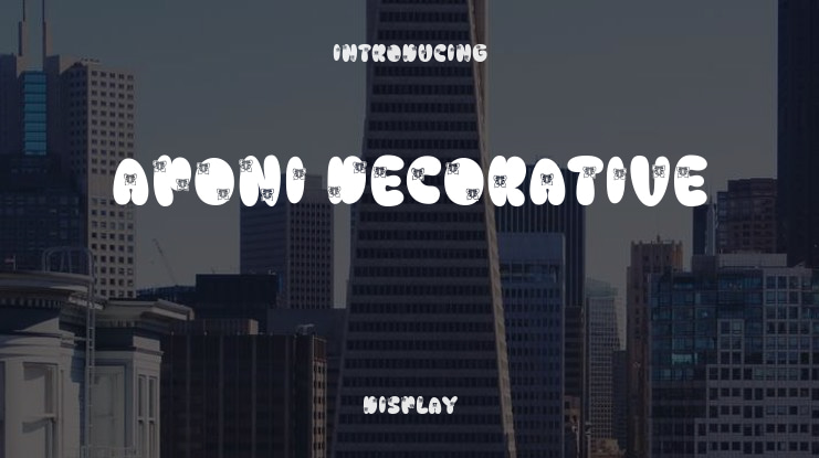 Aponi Decorative Font Family