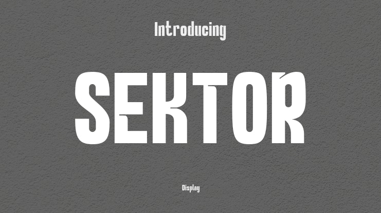 SEKTOR Font