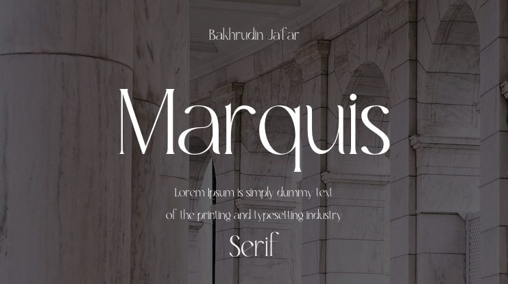 Marquis Font Family