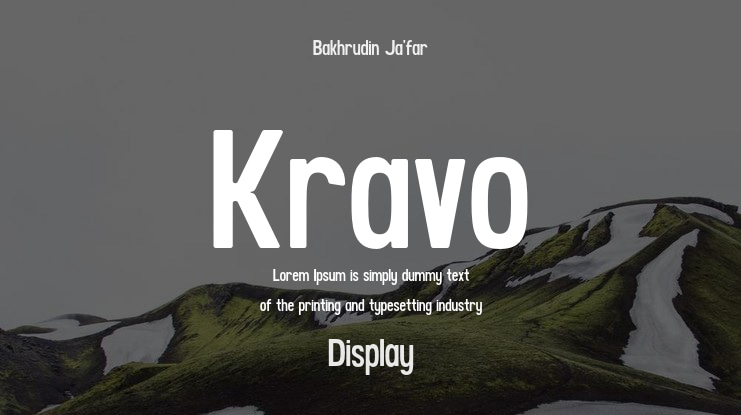 Kravo Font Family