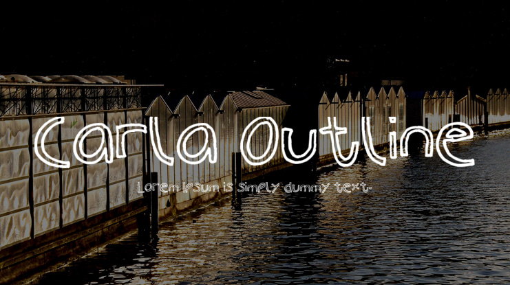 Carla Outline Font