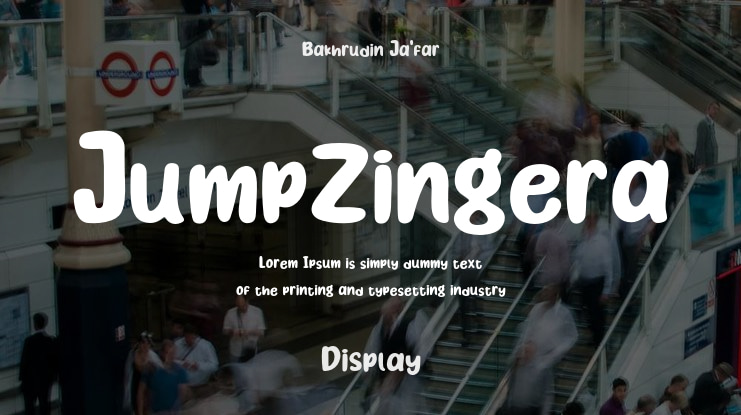 JumpZingera Font