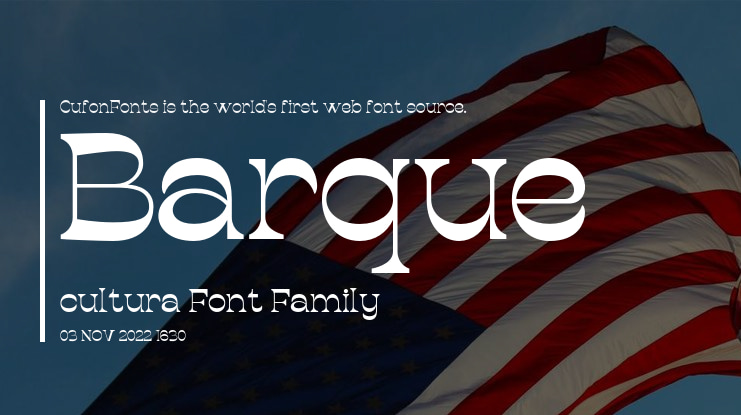 Barque cultura Font Family