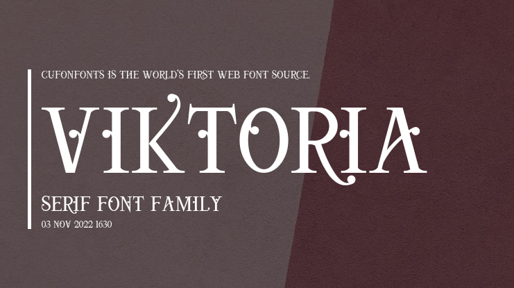Viktoria Serif Font