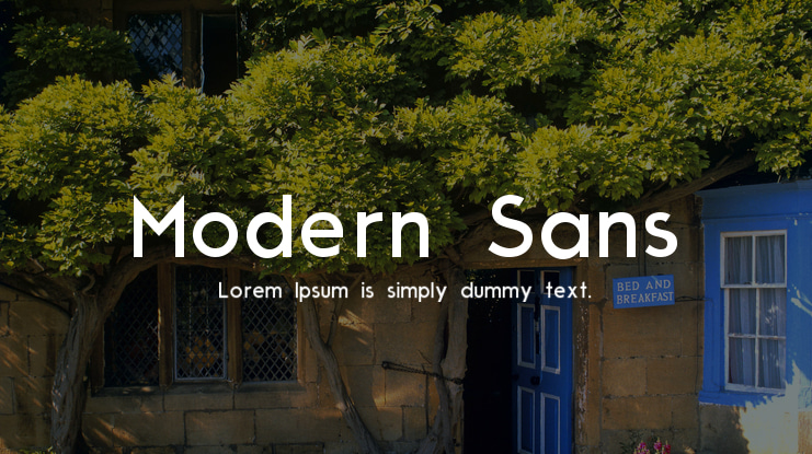Modern Sans Font