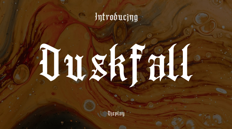 Duskfall Font