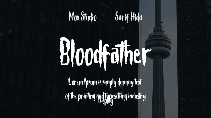 Bloodfather Font