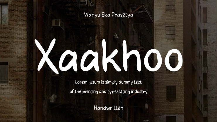 Xaakhoo Font