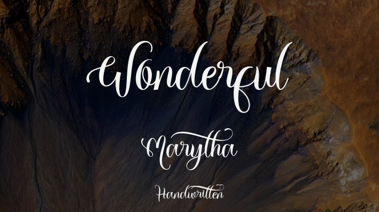 Wonderful Marytha Font