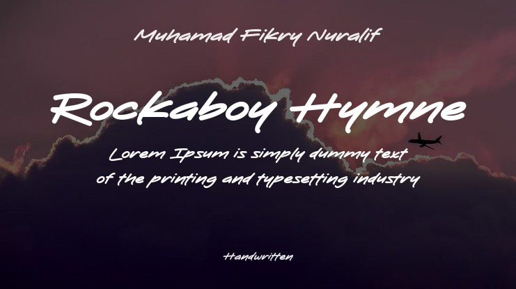 Rockaboy Hymne Font Family