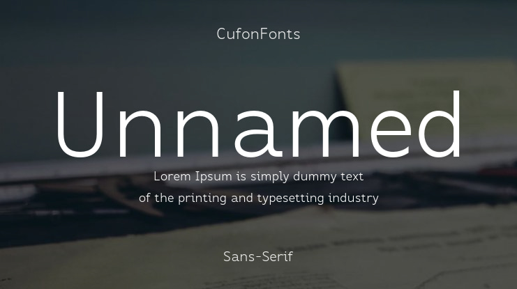 Unnamed Font Family