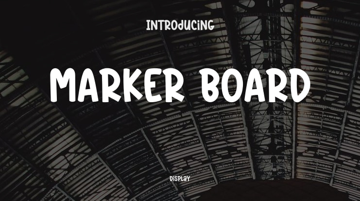 MARKER BOARD Font