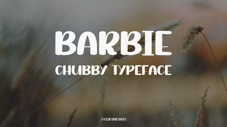 Barbie Chubby Font