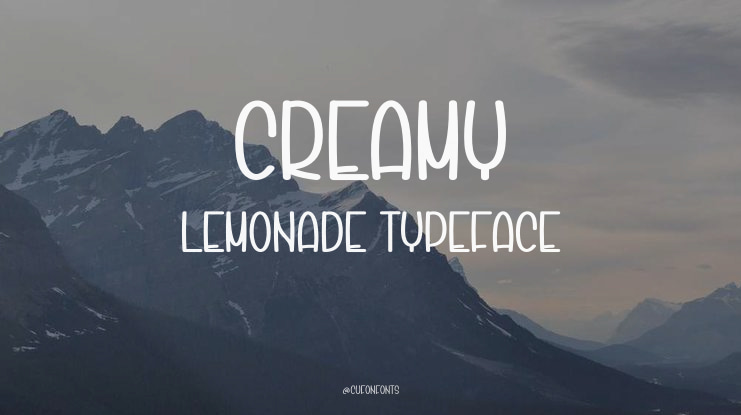 Creamy Lemonade Font