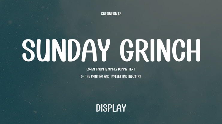 Sunday Grinch Font
