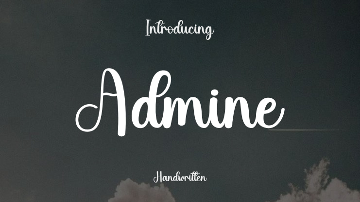 Admine Font