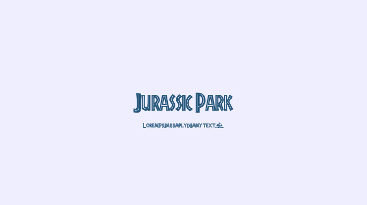 Jurassic Park Font