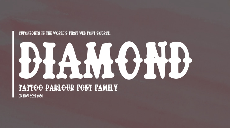 Diamond Tattoo Parlour Font