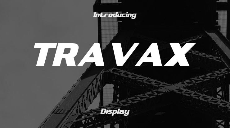 TRAVAX Font