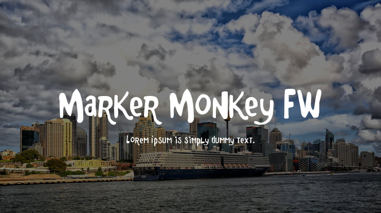 Marker Monkey FW Font