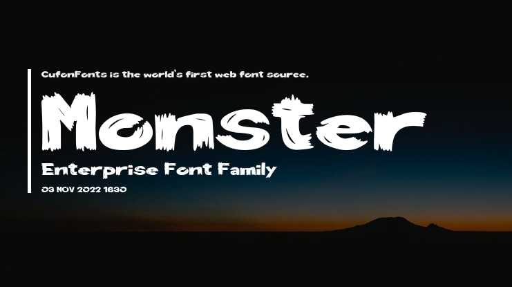 Monster Enterprise Font
