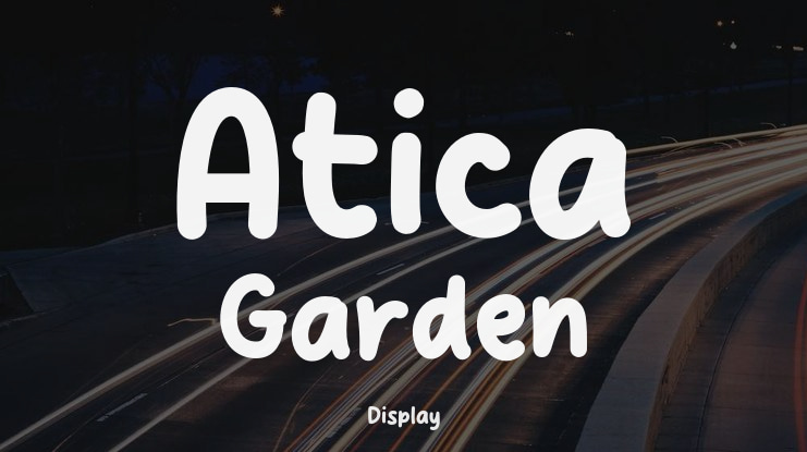 Atica Garden Font