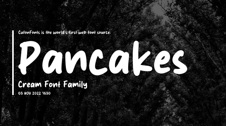 Pancakes Cream Font