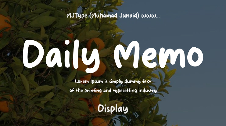 Daily Memo Font