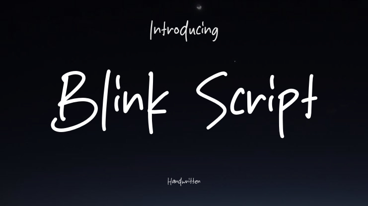 Blink Script Font