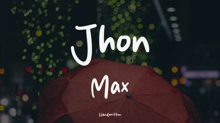 Jhon Max Font