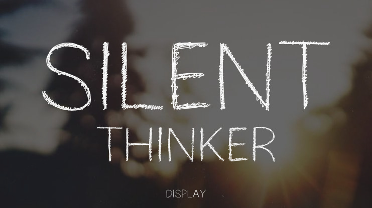 Silent Thinker Font